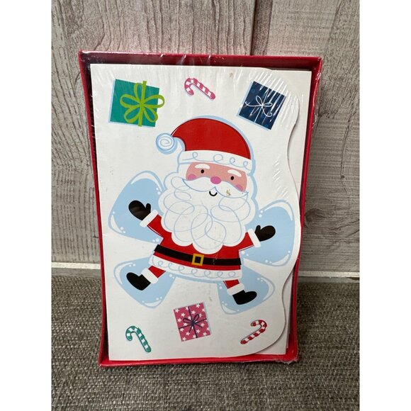 Christmas Greeting Cards w/ Envelopes Reindeer Santa & Money Gift Cards Snowman - Picture 2 of 6